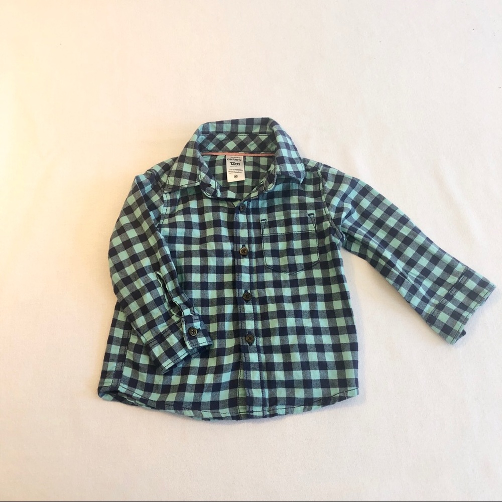 Carter’s 12 month long sleeve flannel
